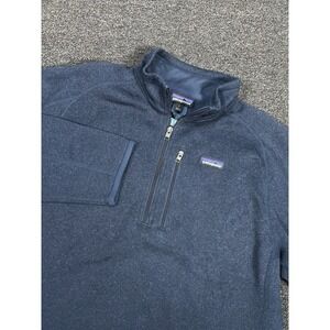 Patagonia 1/4 Zip Better Sweater Mens Large Navy Blue Fleece Jacket Pocket
